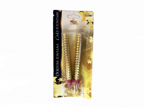 Cake fountain 12cm 2pcs - gold