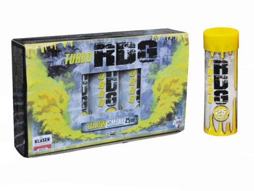 Yellow turbo Smoke with burst fuse 5pcs