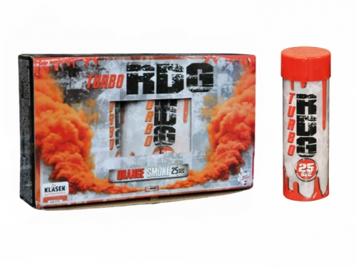 Orange turbo Smoke with burst fuse 5pcs