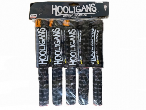 Hooligans smoke flare black 5 pcs