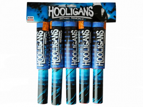 Hooligans smoke flare blue 5 pcs