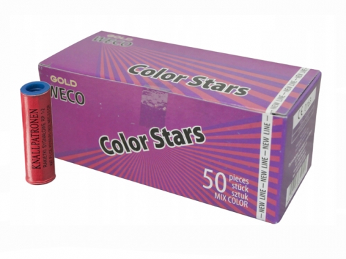 Multi-coloured pistol flare Gold Weco 50 pcs.