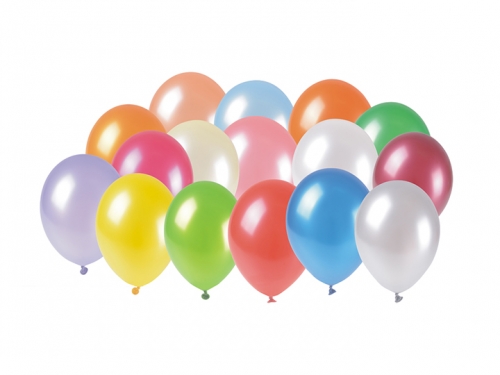 Metallic Balloons 28cm 100 pcs Mixed Colors