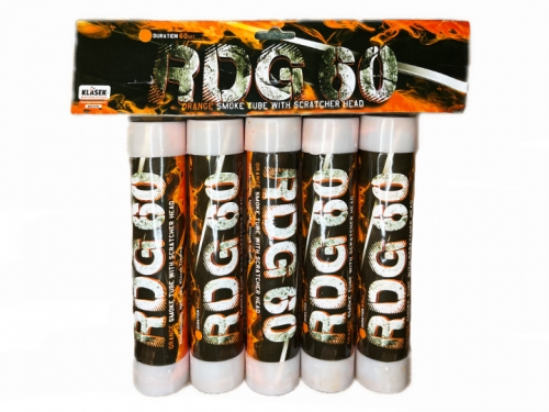 Orange Smoke bomb snip 5pcs