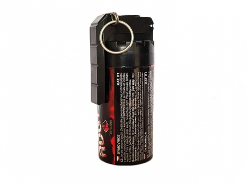 Hand smoke grenade red with lever detonator