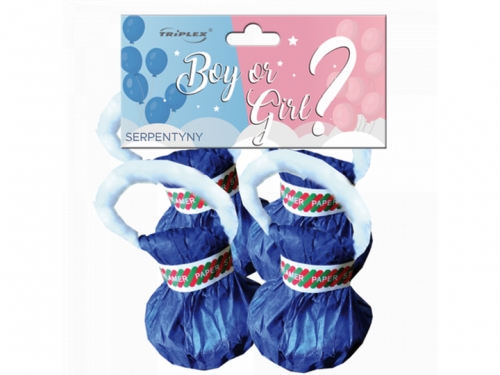 Handheld Ribbons Boy or Girl? 4 pieces Blue