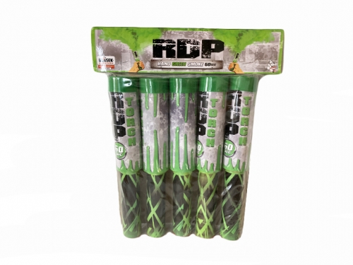 Green smoke flare with burst fuse 5pcs