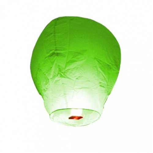 Flying lantern - green 10pcs