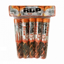 Orange smoke flare with burst fuse 5pcs