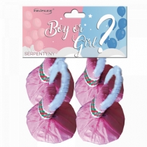 Handheld Ribbons Boy or Girl? 4 pcs Pink