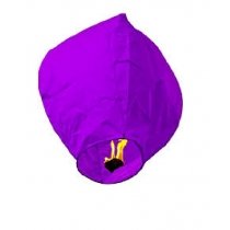 Flying lantern - purple 10pcs